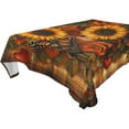 thumbnail image 4 of YAZAOO Square Tablecloth Sunflowers Roses Butterflies Hearts Pattern Tableclothes, 4 of 9