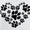thumbnail image 3 of CafePress - Paws Heart Long Sleeve T Shirt - Unisex Cotton Long Sleeve T-Shirt, 3 of 4