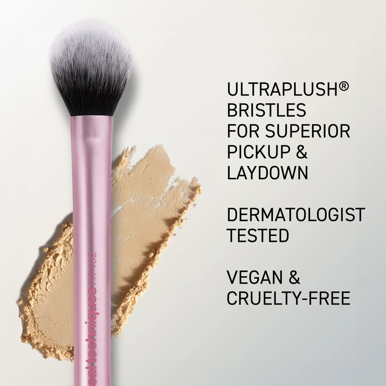 Real Techniques Setting & Highlighting Cheek Makeup Brush, 1ct