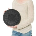 thumbnail image 3 of HF by LT Rubber Victorian Garden Stepping Stone, 11-3/4 inches, Black, Set of 3, 3 of 3