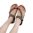 thumbnail image 3 of WILLBEST Sandalias Deportivas De Verano A La Moda Para Mujer, Informales, Con Punta Abierta, Planas, Con Diamantes De Imitación, Cómodas, Suaves, Transpirables, Con Banda Elástica, 3 of 6