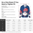 thumbnail image 4 of KLL Three Gnome Independence Day Print Men's Women’s UPF 50+ Sun Protection Outdoor Hoodie Jacket Long Sleeve Fishing Hiking Performance Shirt-3X-Large, 4 of 6