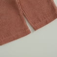 thumbnail image 6 of Okbabeha Toddler Baby Girls Doll Collar Ruffle Long Sleeve Linen Blouse Top+Corduroy Overalls Suspender Pants Vintage Fall Clothes Outfit, 6 of 7