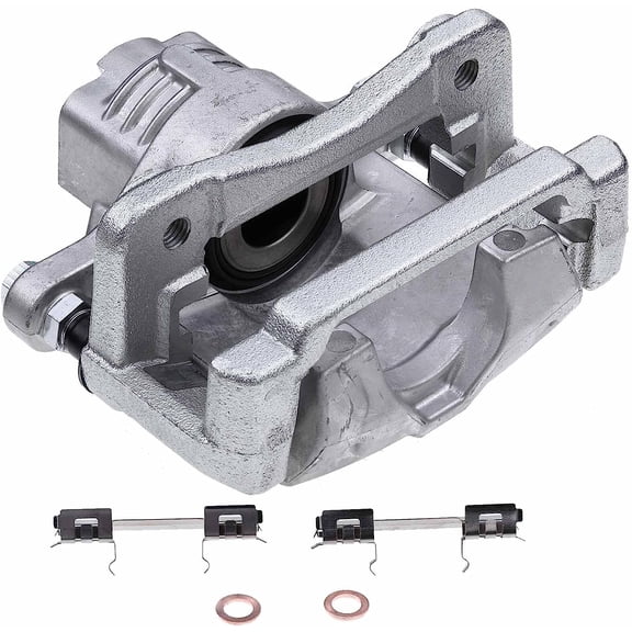 A-Premium Disc Brake Caliper Assembly with Bracket Compatible with Select Cadillac Models - SRX 2004 2005 2006 2007 2008 2009, 3.6L/4.6L - Rear Right Passenger Side