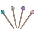 thumbnail image 4 of 4pcs Metal Bookmark Ruler Book Mark with Vintage Dried Flower Page Marker, 4 of 7