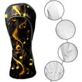 thumbnail image 3 of Golf Head Covers Yellow Musical Note Pattern for Driver, Wood & Hybrid, Premium Waterproof PU Leather with Plush Lining, Music Lover Golf Gifts, 3 of 10