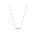 thumbnail image 4 of Messika 0.22Cttw Glam'Azone Diamond Bar Necklace 18K White Gold 17.5 Inches, 4 of 5