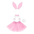 thumbnail image 3 of Accesorios de vestuario de corbata de lazo para fiestas de disfraces del festival para fiestas temáticas Rosa, 3 of 8
