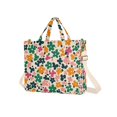 thumbnail image 7 of FORMRS Womens Corduroy Tote Bag Crossbody Shoulder Handbag with Pocket, Floral Blooms, 7 of 7
