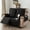 BLACK, variant on 100% waterproof double recliner protective cover, elastic, stain resistant, easy to clean, suitable for clothing placement, pet play, and entertaining friends
