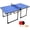 6FT-Black Legs, variant on HooKung 6FT Mid-Size Table Tennis Table, Foldable & Portable Ping Pong Table Set for Indoor & Outdoor Games with Net, 2 Table Tennis Paddles and 3 Balls