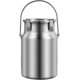 thumbnail image 1 of 3L 304 Stainless Steel Milk Can Tote Jug with Sealed Lid and Single Handle - Heavy Duty Milk Transport Bucket for Liquid and Solid Storage, 1 of 5