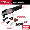 Hyper Tough 12V Max LithiumIon Brushless Oscillating MultiTool with 1