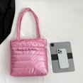 thumbnail image 3 of Bolso ligero para mujer, bolso informal para citas de invierno de gran capacidad (rosa), 3 of 8