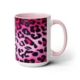 thumbnail image 3 of Pink leporad Two-Tone Coffee Mugs, 15oz, 3 of 4