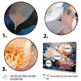 thumbnail image 3 of Designart "China Art Graceful flowers V" China Art Floater Framed Wall Decor, 3 of 7
