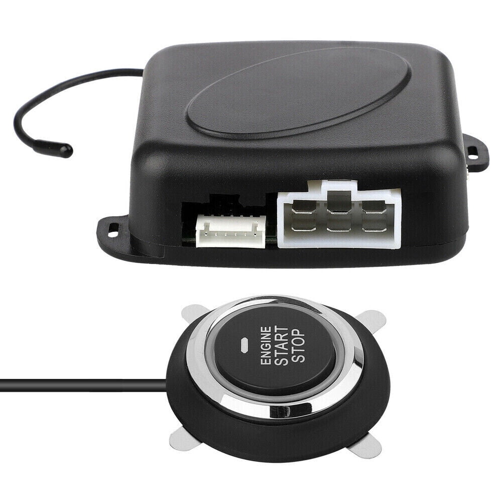 KingFurt Keyless Entry Engine Start Alarm System, 12V Automotive Alarm
