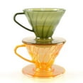 thumbnail image 3 of BUYISI Portable Drip Filter Cup Resin Coffee Cup Spiral Hand Brewed Coffee Filter Cup Green, 3 of 6
