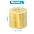 thumbnail image 5 of Engine Oil Filter Replacement 04152-YZZA6 04152-37010 Oil Fuel Filter for Toyota Corolla L, LE, LE Eco, 5 of 6
