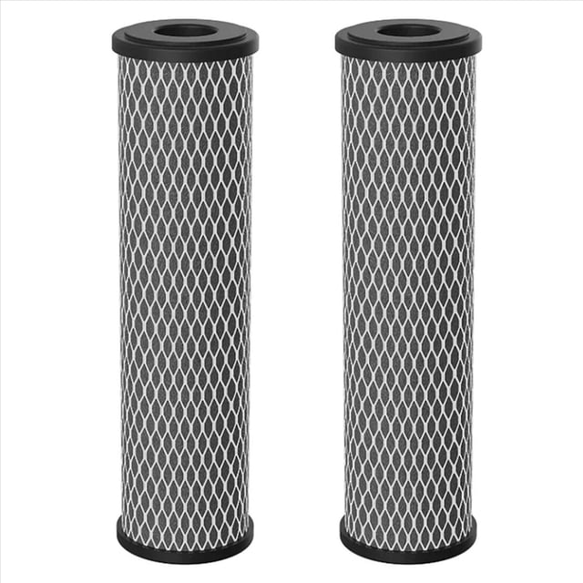 2Pcs Carbon Water Filter 10-Inch Standard Whole House Carbon Wrap Sediment and Taste & Odor Replacement Filter,2 x Carbon Water Filter