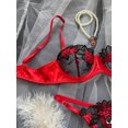 thumbnail image 4 of Ellolace-Conjunto de Sujetador de encaje Floral, lencería de lujo, ropa interior atractiva, erótica, hada fina, conjuntos exóticos, 4 of 5