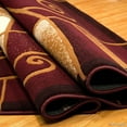 thumbnail image 4 of Allstar Rugs Allstar Combo Modern and Chic Swirl Design Rug Chocolate 5' 2"x7' 1" 5' x 8', 4 of 5