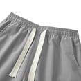 thumbnail image 4 of Xugsiok Cargo Shorts for Men Drawstring Elastic Waist Lightweight Running Shorts with Pockets Casual Fashion Solid Athletic Shorts Classic Outdoor Trendy Shorts for Camping Travel Workout, 4 of 7