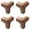 Coffee, variant on Table Corner Protector Guards 4PCS Silicone Anti Collision Guards - Self Adhesive Bumpers for Furniture Desks Tables and Range Hood, Shock Absorbing Edge Guards for Home Office and Child Safety