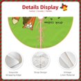 thumbnail image 4 of Daiia Drink Coffee And Do Good Drawing Merry Christmas Tree Skirt , Xmas Large Lace-up Tree Skirt, Santa Snowflakes Rustic Home Decorations New Year Party Farmhouse Decor-36", 4 of 7