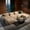 Camel, variant on Demi Bonn 4-Seat L-Shaped Modular Sofa, 32D High-Resilience Sponge, Chaise Design, Extra-Wide Curved Armrests, Anti-Slip Base, Free Combination, No Assembly, for Study Living Room Media Room, Black