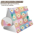 thumbnail image 2 of FORMRS A4 Clipboard Folder with Pen Holder Horizontal Foldable School Office Binder, Pink Checkered Daisy, 2 of 9