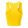 thumbnail image 4 of MixMatchy Women's Cotton Basic Sleeveless Racerback Sports Crop Tank Top, 4 of 4