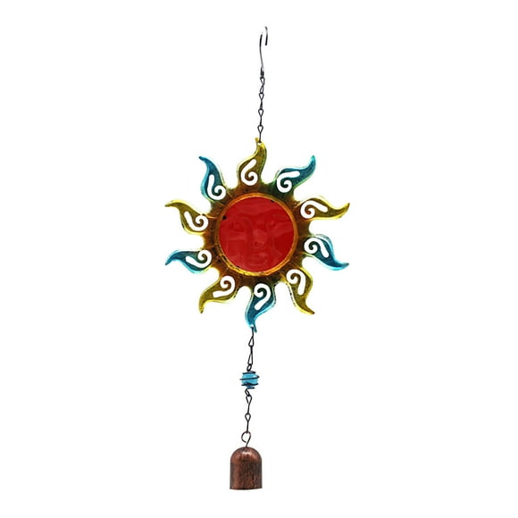 Boovnll Room Decor, 1Pc Sun Wind Chimes Wrought Iron Ornaments Balcony Pendant Wind Chimes, Home Decor, Bedroom Decor, Living Room Decor