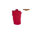 thumbnail image 1 of Mens Denim Red Sleeveless Shirt - Medium, 1 of 1