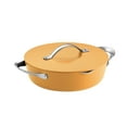 thumbnail image 5 of Tramontina Fiora 4.25-Quart Aluminum Ceramic Nonstick Multipurpose Pan with Lid, Induction-Ready, ILAG Swiss Coating, Oven & Dishwasher Safe - Marigold, 5 of 13