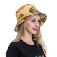 thumbnail image 6 of Bingfone Gnomes Happy Thanksgiving Bucket Hat for Men Women,Packable Reversible Printed Sun Hats,Fisherman Outdoor Travel Hiking Beach Caps, 6 of 7