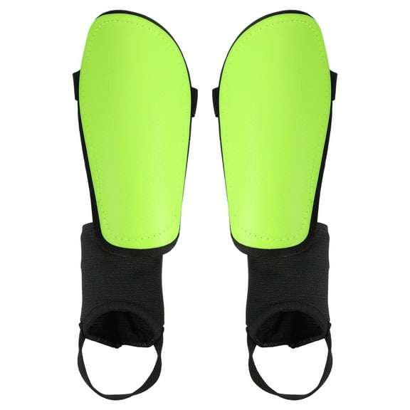 Soccer Shin Guards, Soccer Shin Pads EVA Cushion with Ankle Protection Youth Adults XL Size Fluorescent Green