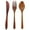 Coffee, variant on LABSERRON Eating Utensils Sets Wooden 1 Set 3 Pieces 7.47X1.57X0.39In