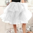 thumbnail image 5 of Riforla Women's Mesh Skirt Prom Dress Ballet Tutu Tuft Skirts for Women White XL, 5 of 5