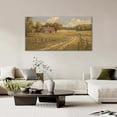 thumbnail image 2 of HFDF Large Vintage Barn Wall Art Country Landscape Pictures Wall Decor Rustic Farmhouse Nature Canvas Painting Home Modern Artwork Decorations for Living Room Bedroom Bathroom Office 24x16inch Framed, 2 of 7