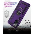 thumbnail image 6 of [Military Grade ] 15ft. Drop Tested Protective Case with Magnetic Car Mount Ring Holder Stand Cover for Samsung Galaxy S20 fe/S20 fe 5G - Purple, 6 of 11