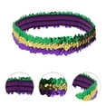thumbnail image 3 of Unique Bargains Stretch Sequins Headbands 1 Pc Gold Tone Green Purple, 3 of 6