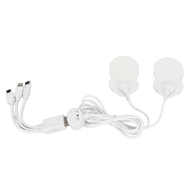 Mini USB Mobile Electronic Pulse Massager Portable Pain Reduction Rechargeable Muscle Stimulator for Indoor Office Adults