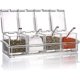thumbnail image 1 of RV Recipiente de almacenamiento transparente de acrílico transparente con cuatro rejillas para condimentos, tarro de especias con tapa y cuchara oso de fresa Electrónica, 1 of 5