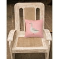 thumbnail image 2 of Carolines Treasures BB7894PW1818 Steinbacher Goose Pink Check Fabric Decorative Pillow, 18 x 18 in., 2 of 2