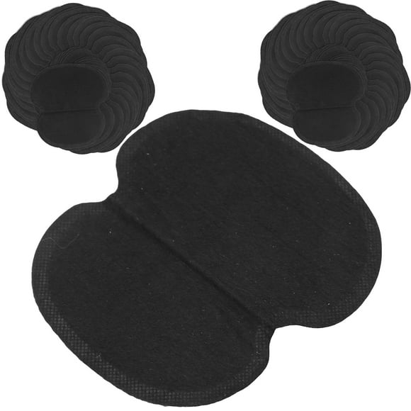 LHCER 60pcs Underarm Armpit Sweat Pads Non‑Woven Fabric Dress Clothing Underarm Sweat Pads Black,Summer Armpit Sweat Pad,Armpit Sweat Pad