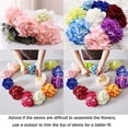 thumbnail image 3 of Toystoory Paquete de 10 cabezas de flores artificiales para el hogar, comedor, Bar, cumpleaños, graduación, boda, centros de mesa, decoración, ramos de Flores artificiales Blanco Toystoory HA066906-02, 3 of 6