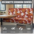 thumbnail image 4 of FOR U DESIGNS Hibiscus Palm Leaf Pattern 2 Pcs RV Dinette Cushion Covers Stretch Sofa Furniture Protector Breathable Loveseat Sofa Chair Cover Sofa Slipover for Travel Trailer Couch, 4 of 7