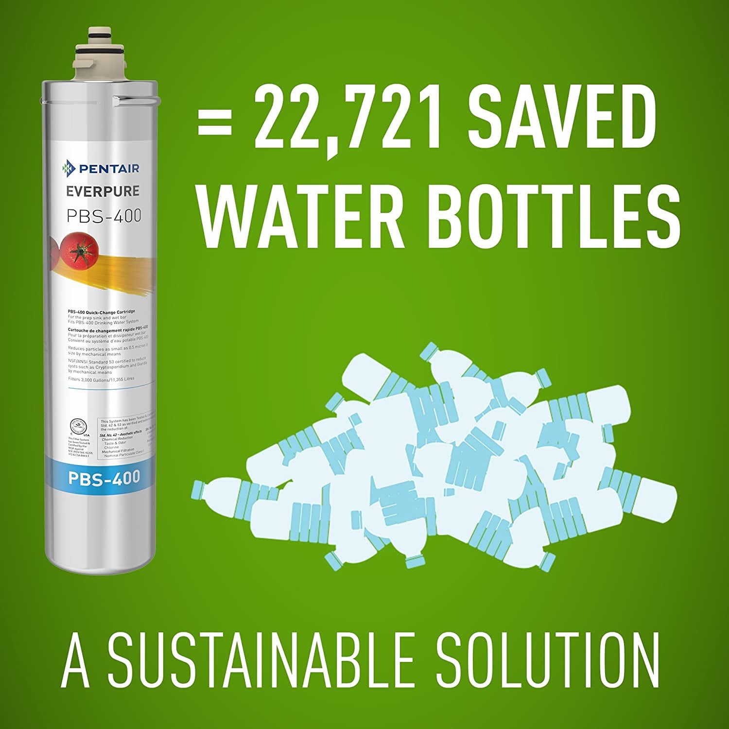 Everpure PBS-400 EV927086 Under Sink Water Filter Replacement Cartridge