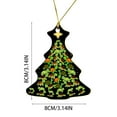 thumbnail image 4 of Single Acrylic Christmas Tree Ornament Hanging Decor 1-Piece - Holiday Home Car Backpack Decoration(B), 4 of 4